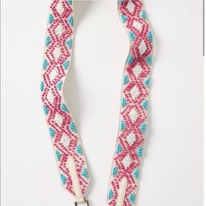 NEW Geo Beaded Bag Strap By Anthropologie